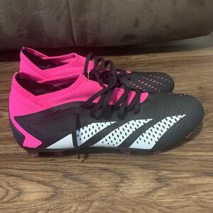 Adidas Predator Accuracy .3 Black Pink Soccer Cleats Womens 11 / Mens 10 GW4589